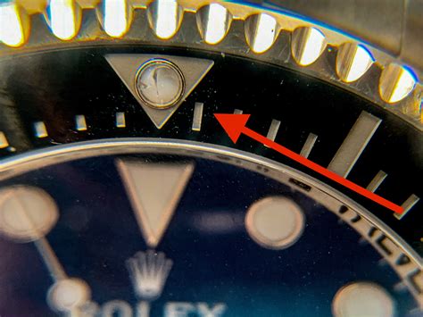 rolex submariner bezel pearl missing fake rolex|rolex submariner bezel insert replacement.